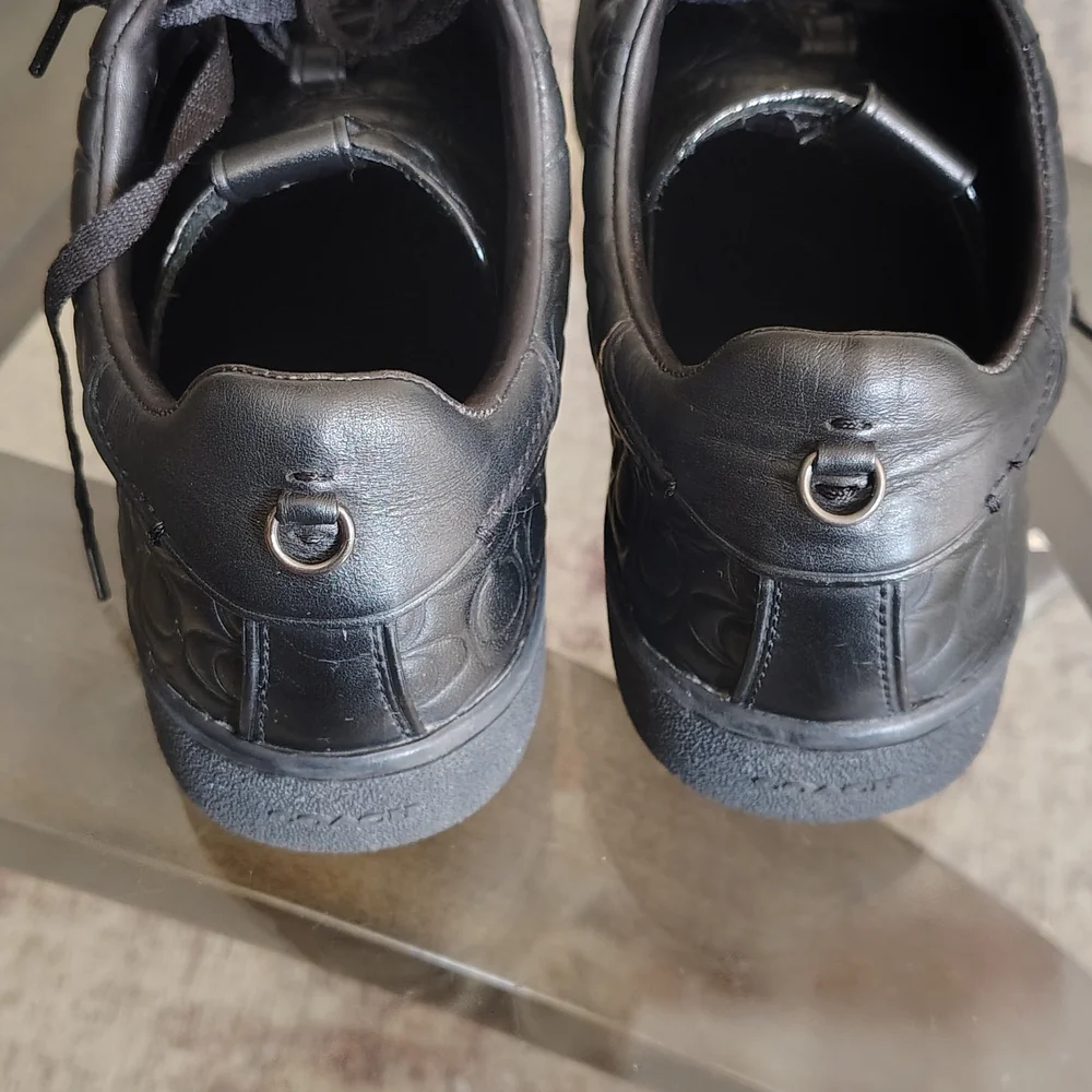 Coach Black Embossed Sneakers - Picture 3 of 7